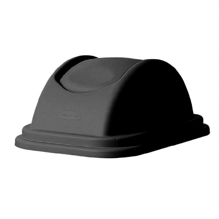 Product image #1 for Rubbermaid Commercial Untouchable Domed Swing Top Trash Can Lid, Black