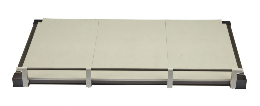 Product image #1 for Cambro Camshelving Elevation Wall-Mounted Solid Add-On Shelf Kit, 18 x 24 Inches, Brushed Graphite