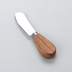 Thumbnail image #1 for American Metalcraft Stamped Soft Cheese Knife/Spreader with Olive Wood Handle