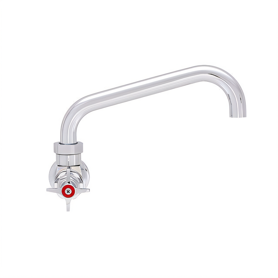 Product image #1 for Fisher Commercial Wall-Mount Single-Hole Faucet with 10-Inch Swing Spout and Lever Handle