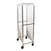 Thumbnail image #1 for Full-Size Mobile End-Load Aluminum Pan Rack, Open Sides, Curved Top, 20 Pan Capacity