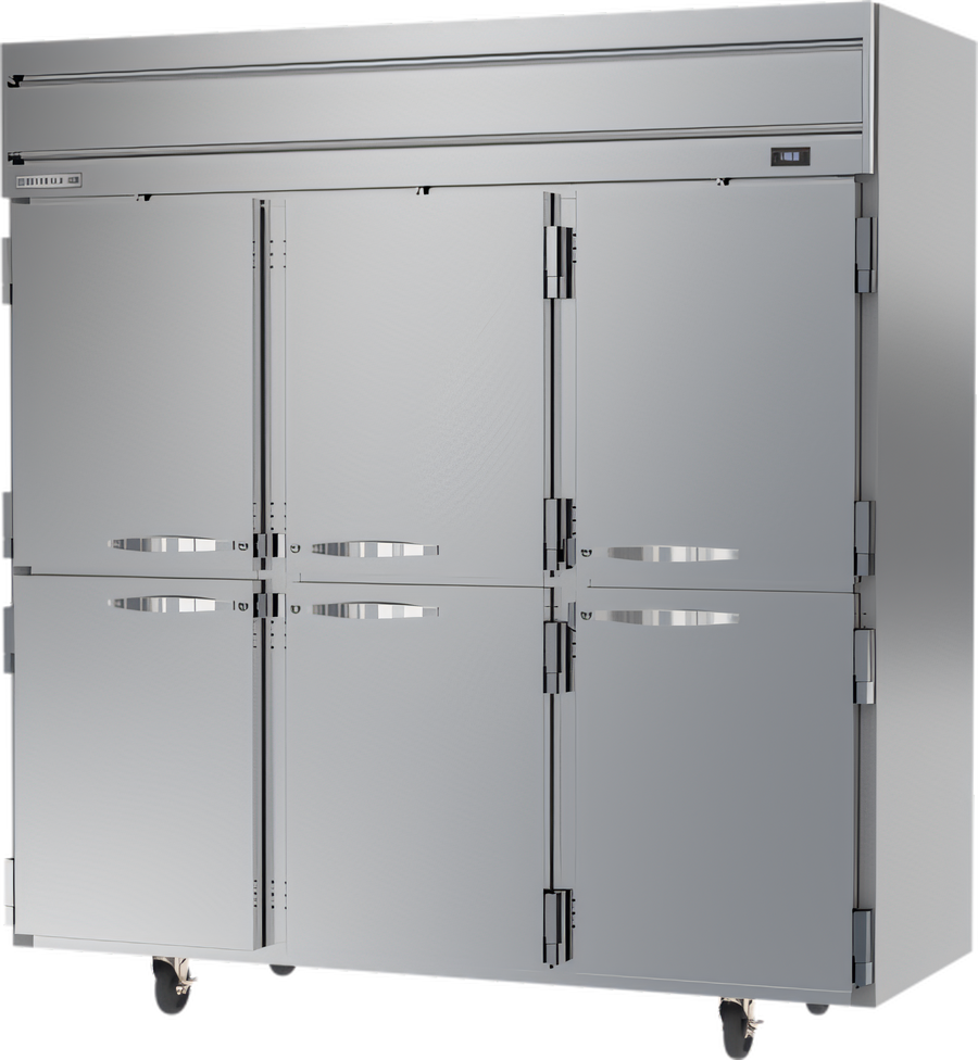 Product image #1 for Beverage-Air Horizon Series Three-Section Reach-In Freezer, 69.1 Cu. Ft., Six Half Solid Doors
