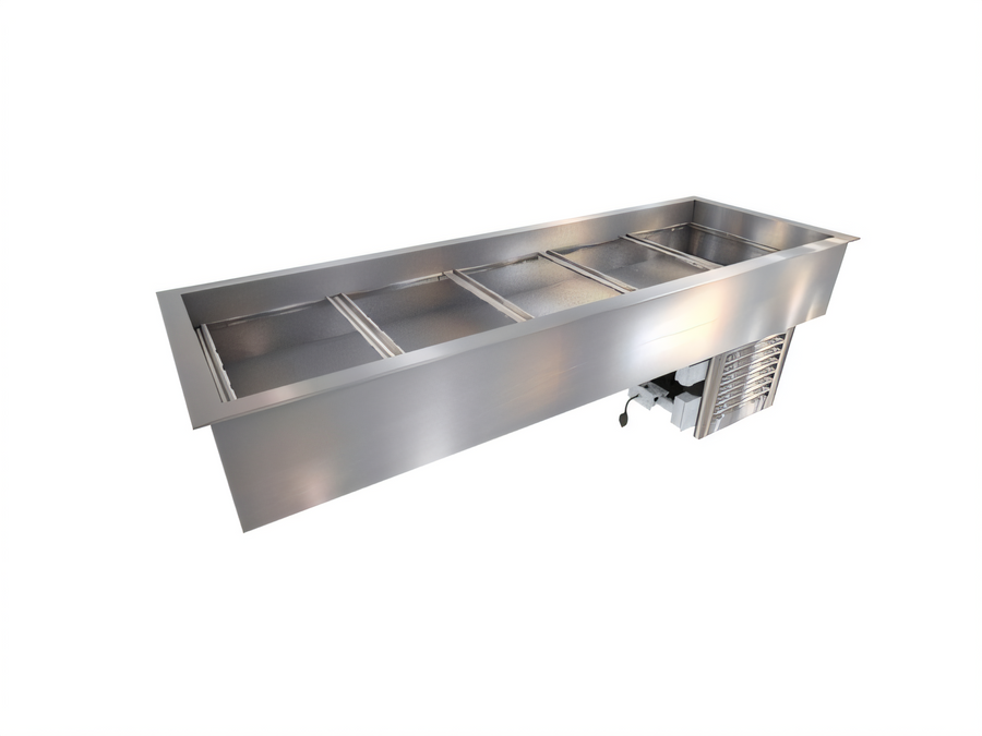 Product image #1 for Duke CP5-SB-DC-D Drop-In 5-Pan Refrigerated Cold Food Well with Touchscreen Control