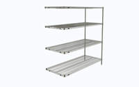 Metro Super Erecta 4-Shelf Add-On Wire Shelving Unit, Chrome-Plated, 60 x 24 x 63 Inches