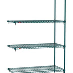 Thumbnail image #1 for Metro Super Erecta SA-1836K3-74-A4 Super Adjustable Super Erecta Wire Add-On Wire Shelving Unit, 36"W x 18"D x 74"H, 800 lb. capacity per shelf, 2000