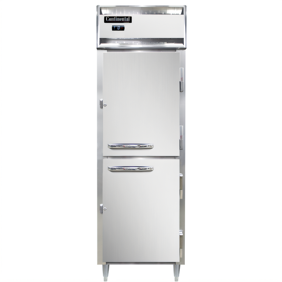 Product image #1 for Continental Refrigerator Designer Line D1FNHD One-Section Half-Height Solid Door Reach-In Freezer