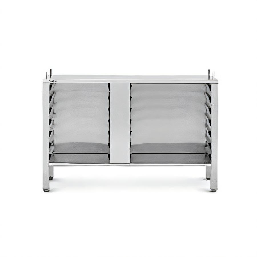 Product image #1 for Convotherm Stainless Steel Oven Stand, Closed on Three Sides, with 14 Shelf Rail Pairs for C4 6.20 and 10.20