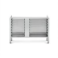 Convotherm Stainless Steel Oven Stand, Closed on Three Sides, with 14 Shelf Rail Pairs for C4 6.20 and 10.20