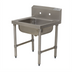 Thumbnail image #1 for 1-Compartment Freestanding Stainless Steel Service Sink with 20
