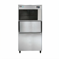 ICE QUEEN IQ 300C Self-Contained Air-Cooled Flake Ice Machine with 132 lb Storage Bin, 360 lb/Day