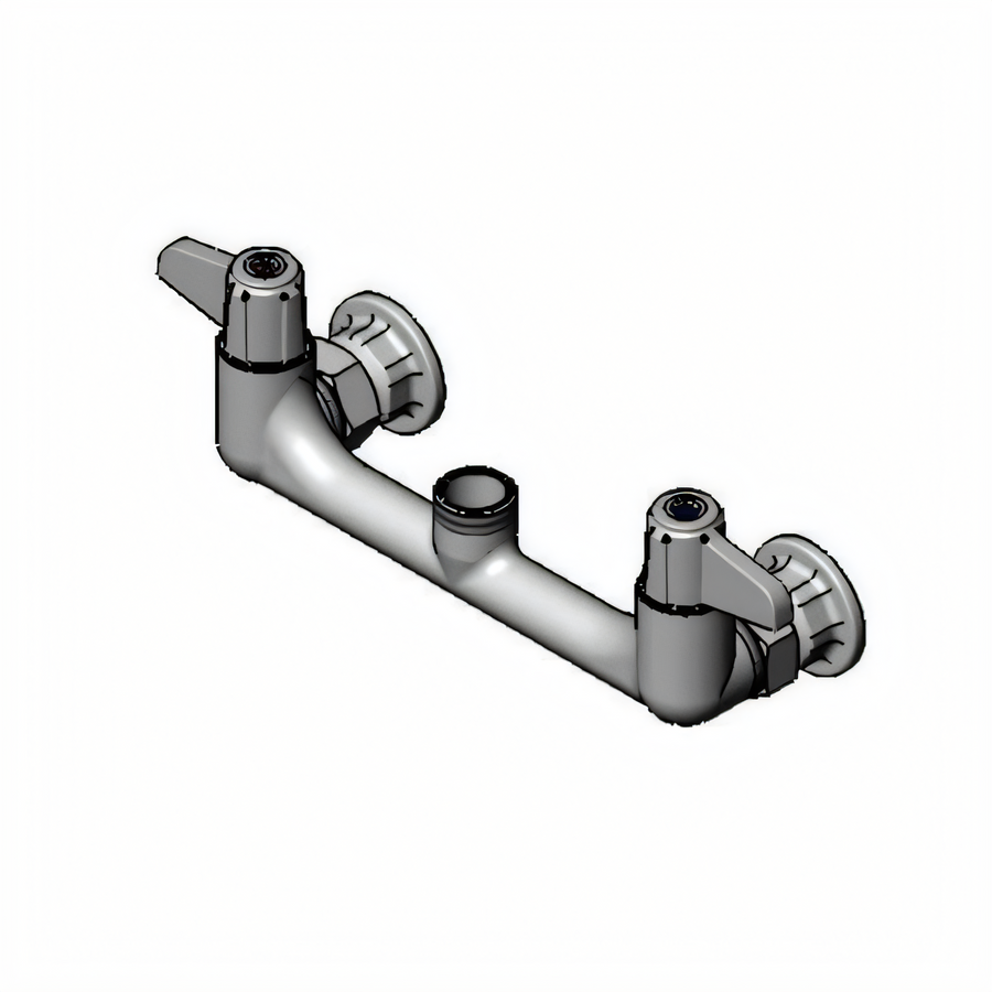 Product image #1 for Equip 8-Inch Wall Mount Mixing Faucet, Nozzle Sold Separately, Ceramic Cartridges