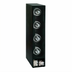 Thumbnail image #1 for Dispense-Rite Dome Lid & Straw Organizer, 4-Section Tower, Black Polystyrene