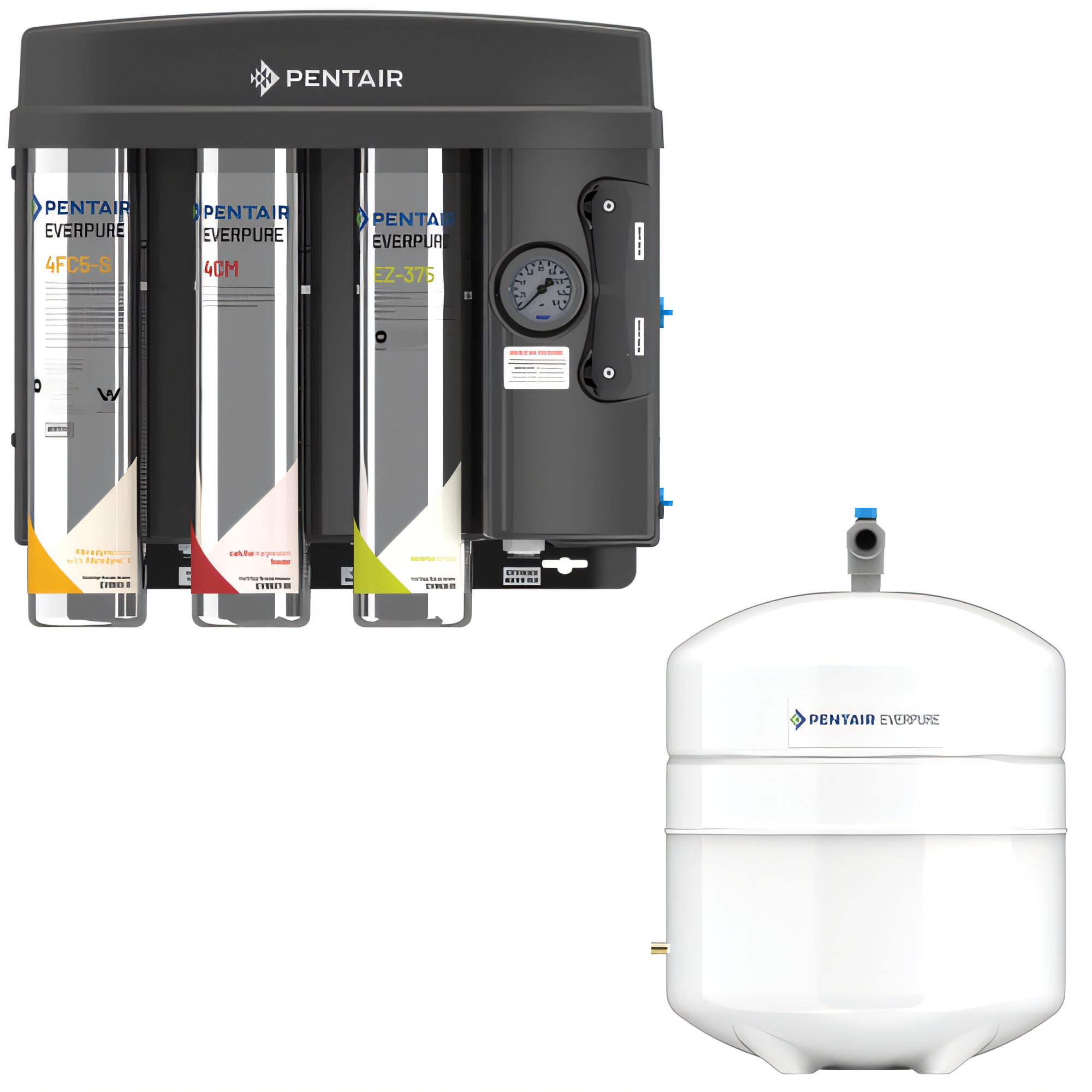 Everpure EZ-RO 375/2G Non-Electric Reverse Osmosis Water Filter System ...