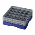 Thumbnail image #2 for Cambro Camrack® Full Size 25-Compartment Glass Rack with 2 Soft Gray Extenders, Navy Blue