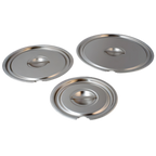 Thumbnail image #1 for Hatco 4QT-LID-1 4 Qt Round Notched Lid for Bain Marie Food Pan, Without Hinge