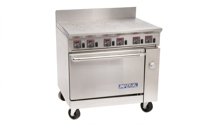 Product image #1 for Imperial Pro Series 36-Inch Electric Restaurant Range with Solid Top and Standard Oven