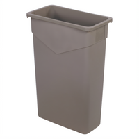 TrimLine 23-Gallon Rectangular Beige Waste Container