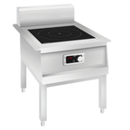 Thumbnail image #1 for Eurodib USA SPCI151PH Single-Burner Stock Pot Induction Cooktop with Legs, 5 kW, 240V