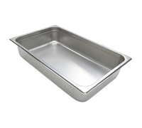NestWell Full-Size Solid Steam Table Pan, 24 Gauge Stainless Steel, 4 Inch Deep