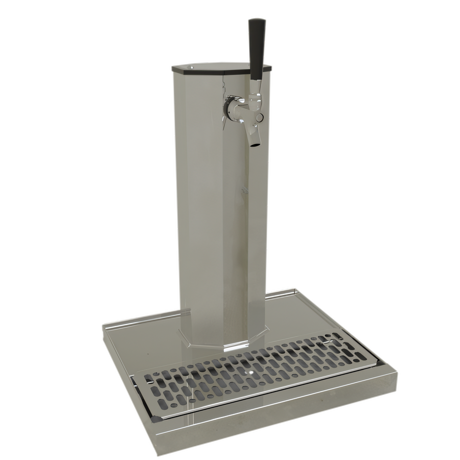 Product image #1 for Glastender Countertop 1-Faucet Glycol-Cooled Column Draft Dispensing Tower with Polished Chrome Finish