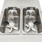 Thumbnail image #3 for Spaceman USA 6250A-C Twin-Twist Soft Serve Freezer, Pressurized Air Pump, 2 x 1.8-Qt Cylinders, 2 x 8.5-Qt Hoppers, Air-Cooled Floor Model