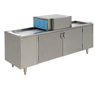 Champion CG6 Straight Conveyor Underbar Glass Washer, Low-Temperature Chemical Sanitizing, 72-Inch Cabinet