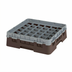 Thumbnail image #2 for Cambro Camrack® Full-Size 36-Compartment Glass Rack with Soft Gray Extender, Brown