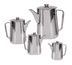 Thumbnail image #1 for 21 oz. Stainless Steel Deluxe Beverage Server with Straight Gooseneck Spout and Hinged Cover