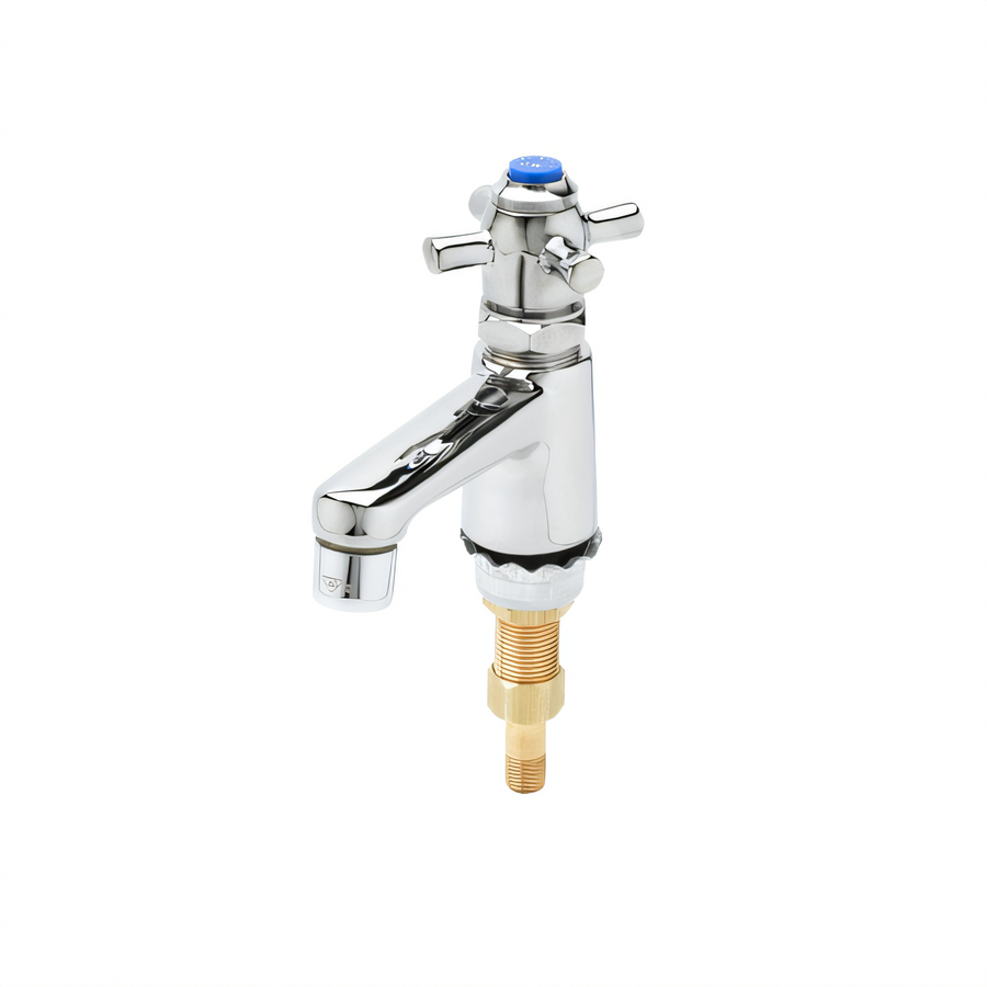 Product image #1 for T&S Brass Heavy-Duty Single Basin Manual Faucet with Self-Closing Valve