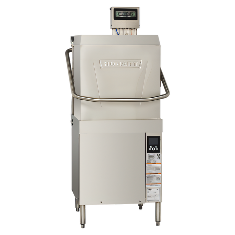 Product image #1 for Hobart Warewash AM16SCB-16 Door-Type Low-Temp Chemical Sanitizing Dishwasher, 208/240V, 72 Racks/Hour, Straight-Thru/Corner