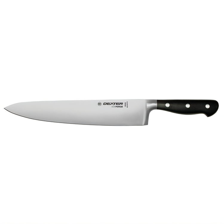 Product image #1 for iCUT-FORGE 10 Inch Forged Chef's Knife, X50CrMOV15 Stainless Steel Blade, Black POM Handle