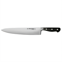 iCUT-FORGE 10 Inch Forged Chef's Knife, X50CrMOV15 Stainless Steel Blade, Black POM Handle