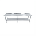 Thumbnail image #1 for Sapphire 120-Inch x 24-Inch Stainless Steel Work Table with 5-Inch Backsplash and Undershelf