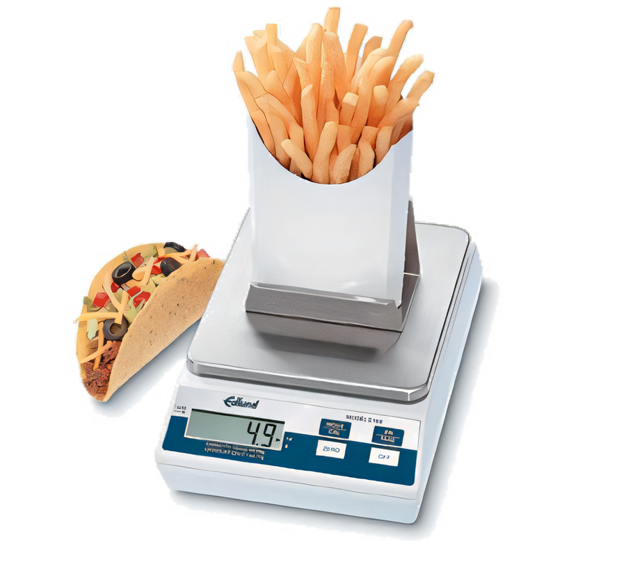 Product image #1 for Edlund E-160 FF Top-Loading Digital Portion Control Scale with Standard and French Fry Platform