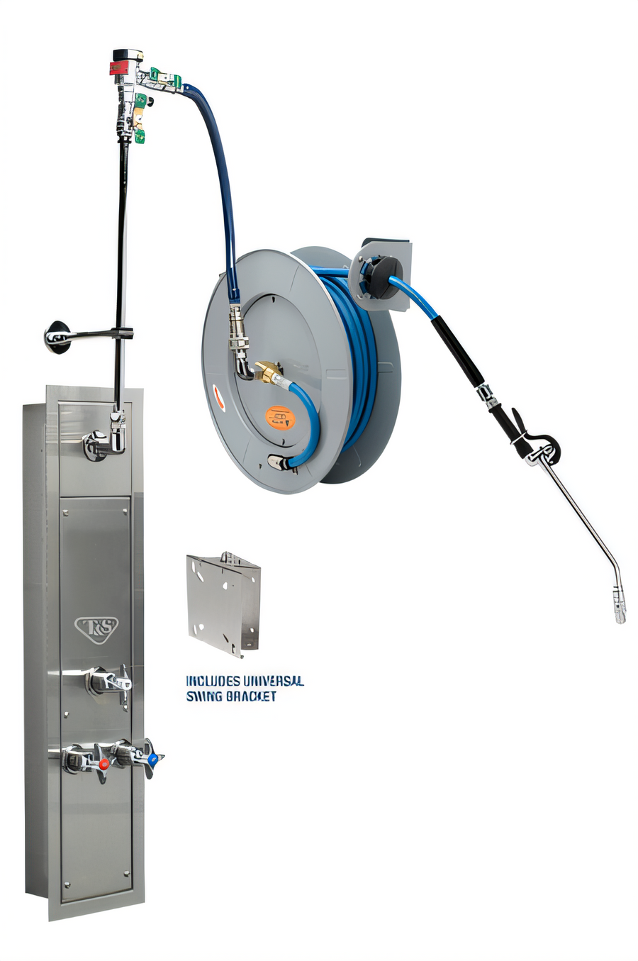 Product image #1 for T&S Brass B-7242-U10WS7BC Retractable Hose Reel