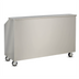 Thumbnail image #1 for FWE SBBC-6 6-Foot Stainless Steel Mobile Bar with 50 lb. Ice Bin and Cold Plate
