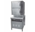 Thumbnail image #1 for Groen HyPlus Pressureless Direct Steam Commercial Steamer with 2 Compartments and 24-Inch Cabinet Base