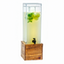 Thumbnail image #1 for Madera 3 Gallon Acrylic Beverage Dispenser with Infuser and Rustic Pine Base