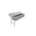 Thumbnail image #1 for Straight Soiled Dish Table with 3 Pre-Rinse Sinks, 72 x 30 x 44 Inches, Left to Right, 304 Stainless Steel