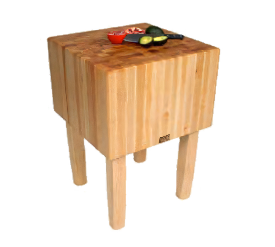 Product image #1 for John Boos Boos Block AA02 Professional 24" x 24" End-Grain Maple Butcher Block Work Table