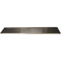 Micro Matic 45 Inch Surface Mount Stainless Steel Drip Tray Trough with Perforated Screen