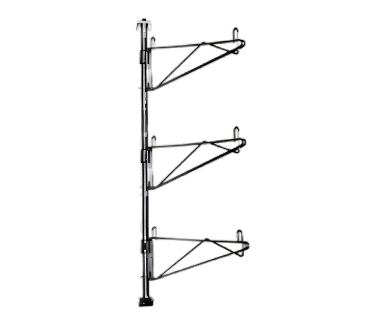 Product image #1 for Eagle Group PWE21-3C Adjustable Post Wire Wall Mount End Unit for 21-Inch Shelves