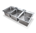 Thumbnail image #1 for Steel Works Stainless SWDIS-3FB162012 Compartment Sinks