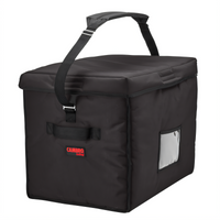 Cambro GoBag Stadium Insulated Delivery Bag, 21 x 15 x 17 Inches, Black