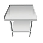Thumbnail image #1 for Atosa USA, Inc. Mixrite SE3024ECR2 Stainless Steel Equipment Stand with Adjustable Undershelf and Rear/Side Upturn, 24-1/4"W x 30"D