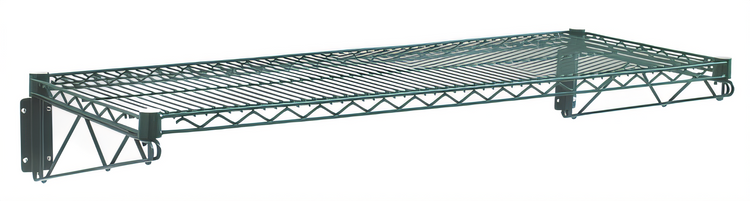 Product image #1 for Olympic 18 x 48 Inch Green-Guard Epoxy Coated Wall-Mount Wire Shelf Kit