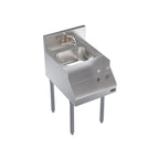 Thumbnail image #1 for Krowne Royal Series KR24-18BD Freestanding Underbar Blender Station with Dump Sink and Recessed Blender Shelf, 18 x 24 Inches