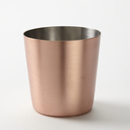 Thumbnail image #1 for American Metalcraft FFCCS337 14 oz Copper Satin Finish Round Straight-Sided French Fry Cup Case of 72