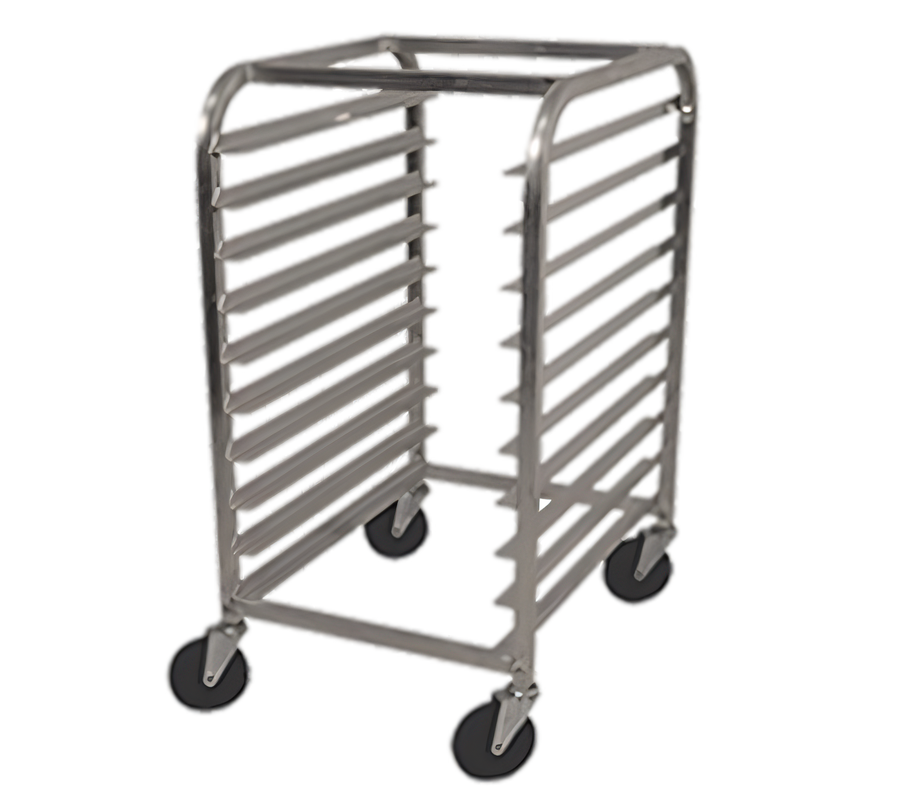 Product image #1 for Advance Tabco Mobile Front-Load Aluminum Sheet Pan Rack, 10 Full-Size or 20 Half-Size Capacity