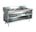 Thumbnail image #1 for La Rosa Refrigeration 72-Inch Electric Water Bath Hot Food Table with 5 Pan Openings, Open Cabinet Base